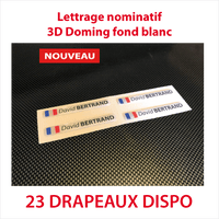 Stickers autocollant 3D doming blanc