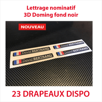Stickers autocollant 3D doming noir