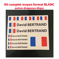 Planche Drapeaux et Lettrages Blanc imprimé