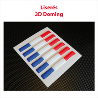 Lot de 6 liserés Français 3D Doming