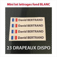 Etiquettes blanches nominatives