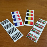 Lot de 4 drapeaux 3D (parfait avec un lettrage sans fond) - Lettrage Vélo