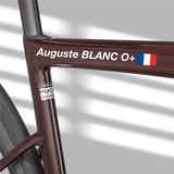 Sticker Autocollant Nom Drapeau Vélo sans fond typo 2 - Lettrage Vélo