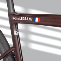 Sticker Autocollant Nom Drapeau Vélo sans fond typo 3 - Lettrage Vélo