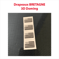 Lot de drapeaux Bretagne 3D Doming (idéal avec lettrage sans fond)