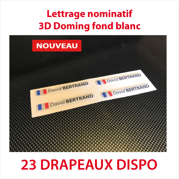 Stickers autocollant 3D doming blanc