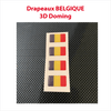 Set of 3D Doming Belgian flags (ideal with lettering without background)