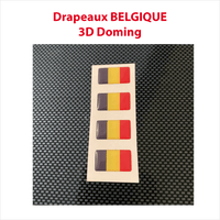 Lot de drapeaux Belges 3D Doming (idéal avec lettrage sans fond)