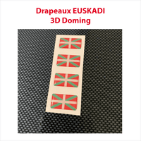 Lot de drapeaux Euskadi 3D Doming (idéal avec lettrage sans fond)