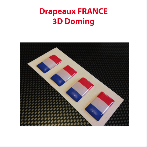 Lot 3D Doming Franse vlaggen (ideaal met belettering zonder achtergrond)
