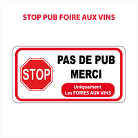 Stop pub foire aux vins