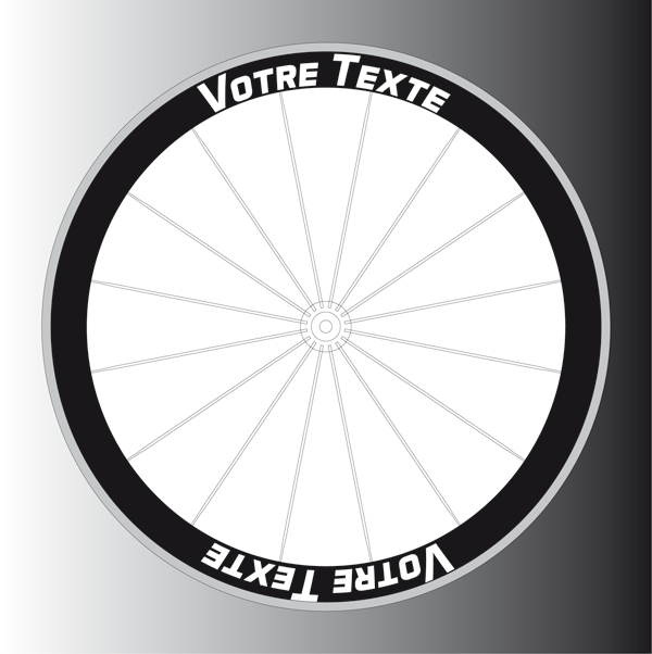 Custom wheel decoration typo 10