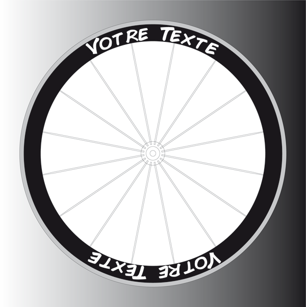 Déco roue perso typo 7