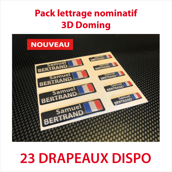 Sticker Doming en relief personnalisé - Délai Express