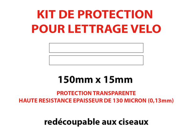 Protection pour lettrages sans fond