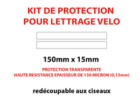 Protection pour lettrages sans fond