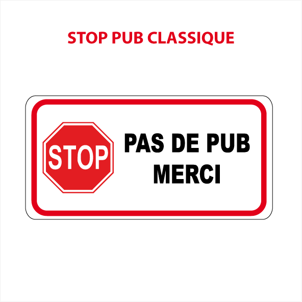 Stop Pub – Lettrage Vélo